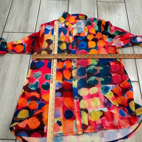 DAMEE WOMENS colorful top bottom T-shirt size M 
Good condition 
20×26 - Picture 5 of 7